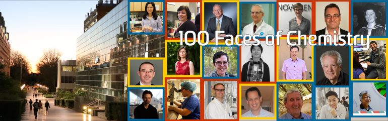 100 faces of chemistry banner