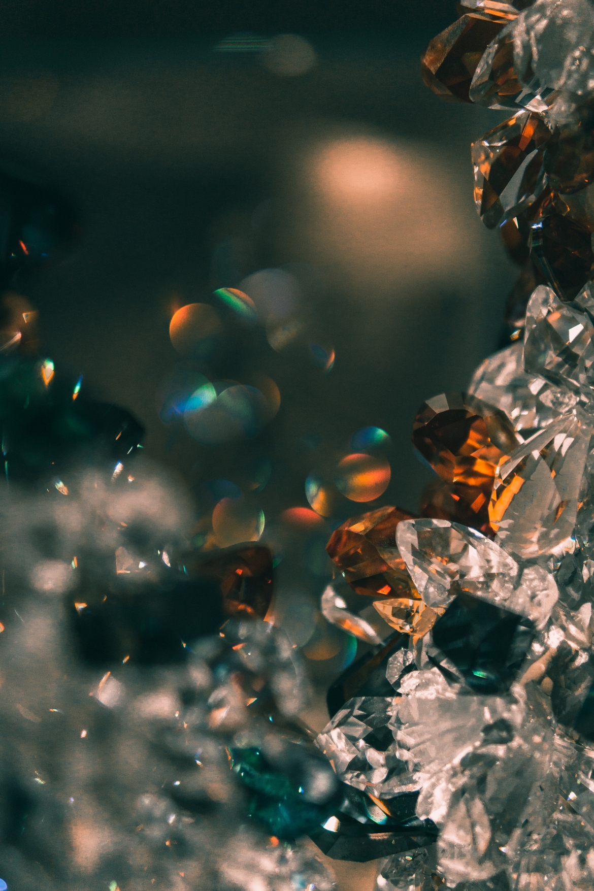 Closeup of crystals